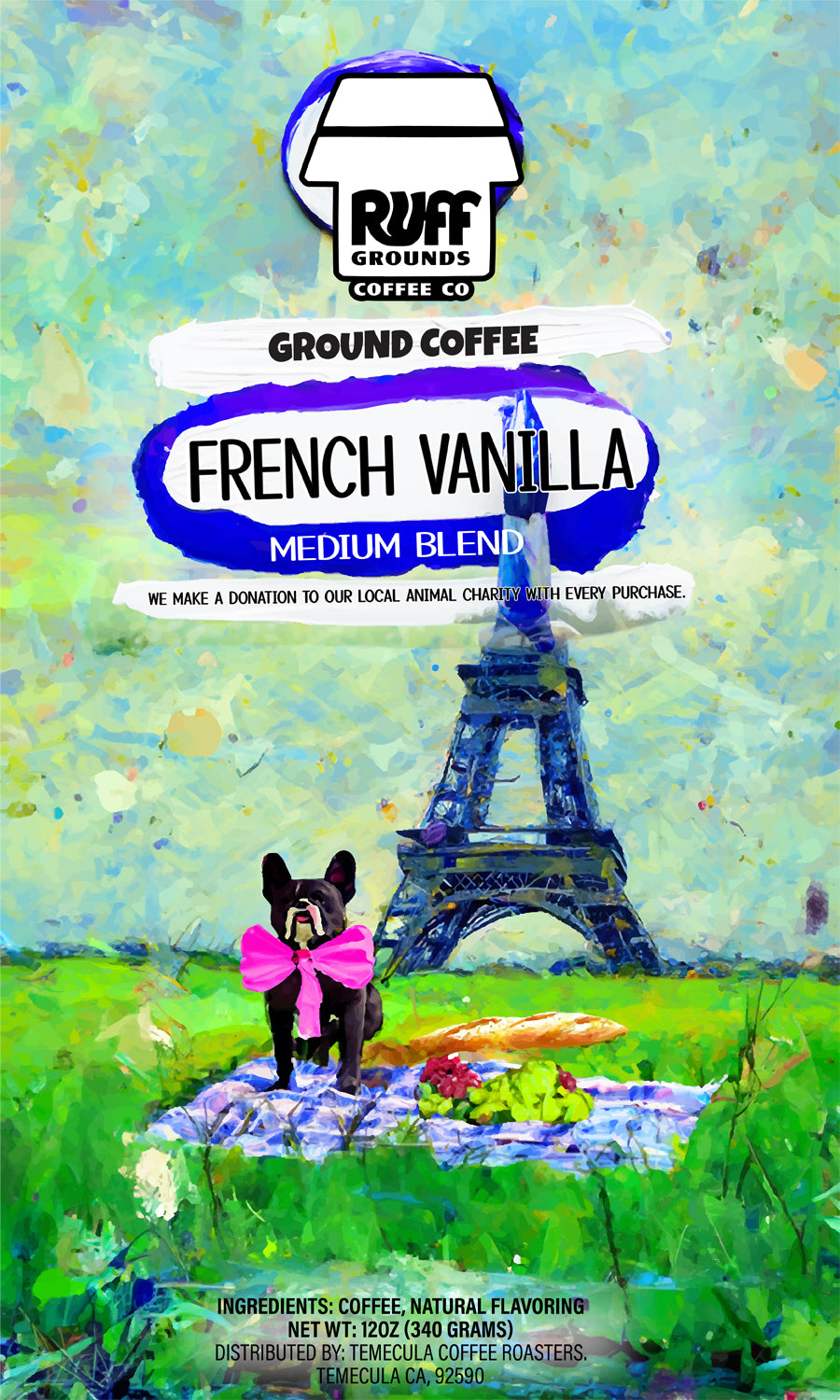 French Vanilla Coffee - Smooth, Natural Medium Roast | Ruff Grounds